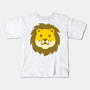 Lionface Emoticon Kids T-Shirt